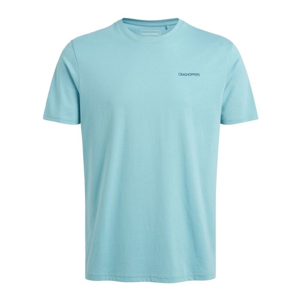 Craghoppers Mens Lucent II Valley Back Print Short-Sleeved T-Shirt / Saltpool